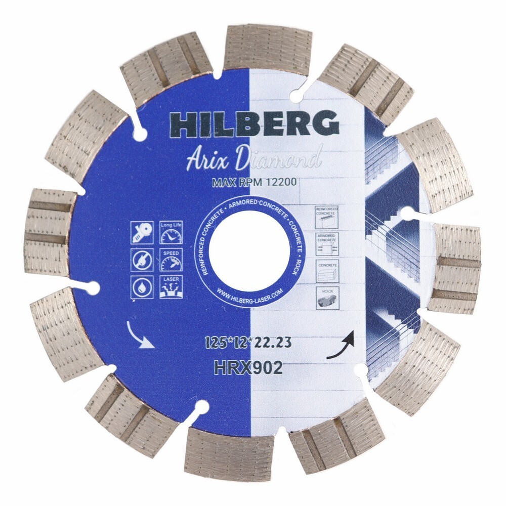 ���������� ���� �������� �� ������������� ������ Hilberg Arix Diamond 125�22,2�2,2 �� ��������������� ��� ���������� ����� ��� (HRX902)  