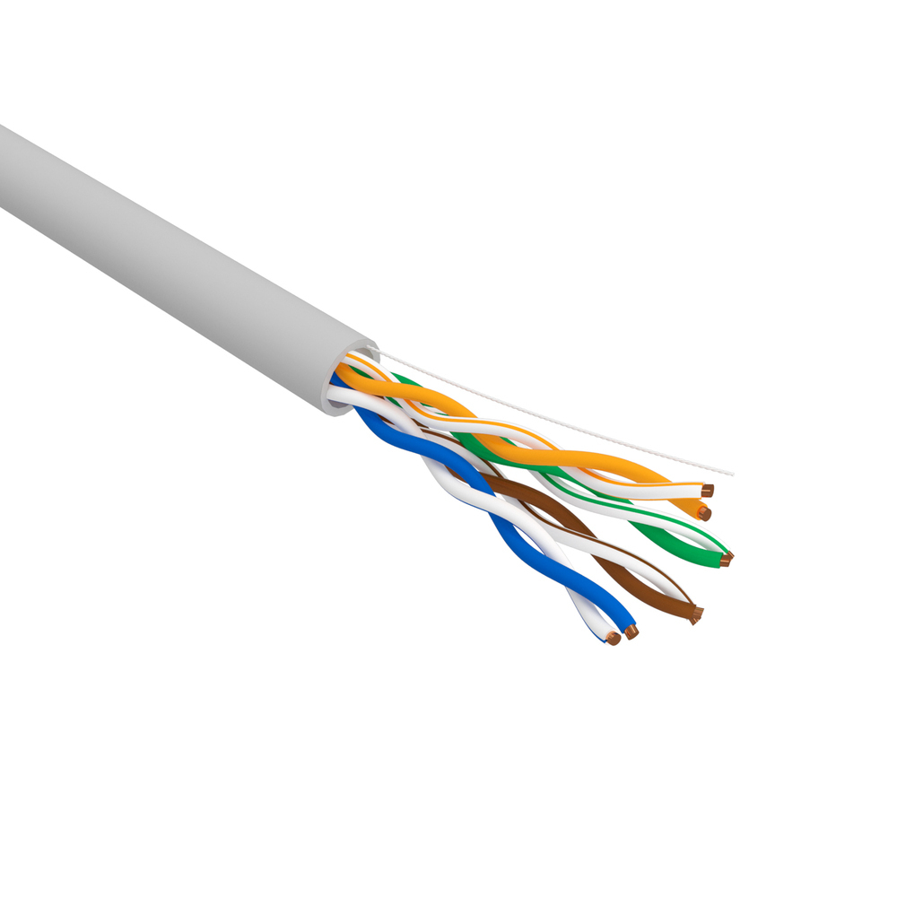 ���������� ��������-������ (����� ����) U/UTP CAT5e 4�2�0,48 �� CU PVC Rexant Light �����  