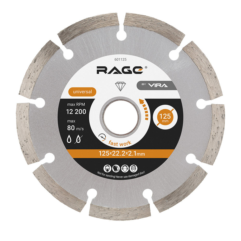 ���������� ���� �������� �� ������ Rage Max Cut 125�22,2�2,1 �� ���������� ������ ��� (601125)  