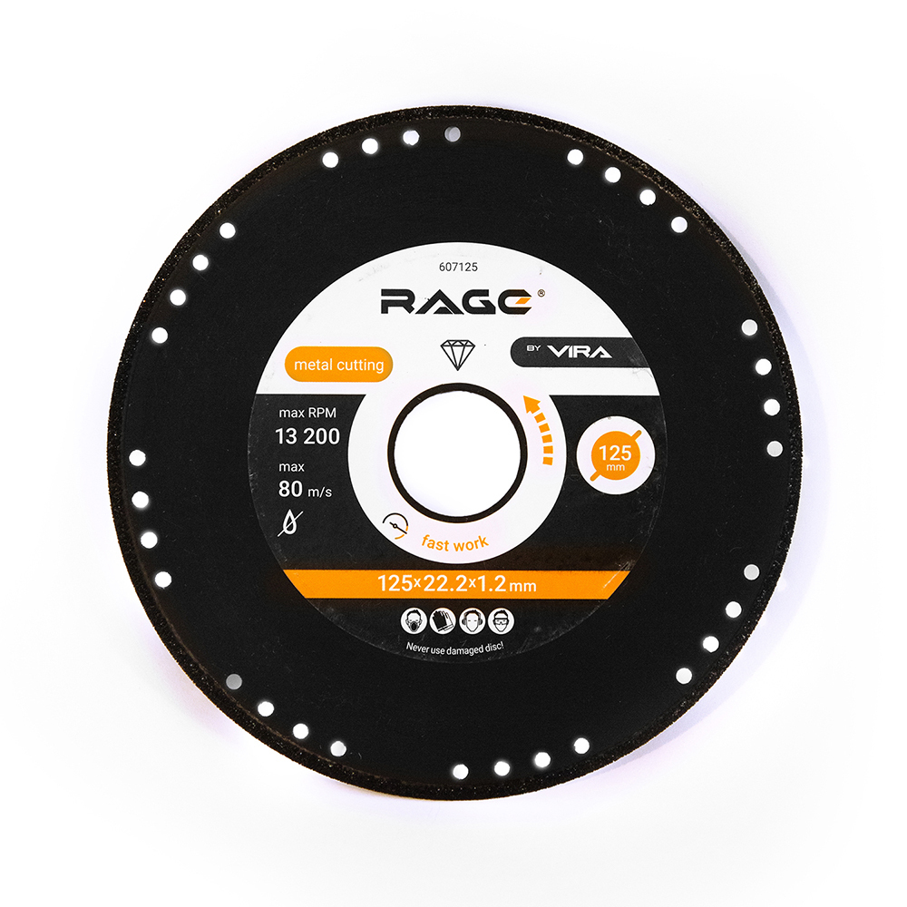���������� ���� �������� �� ������� Rage by Vira Metal Cutter 125�22,2�1,2 �� �������� ����� ��� (607125)  