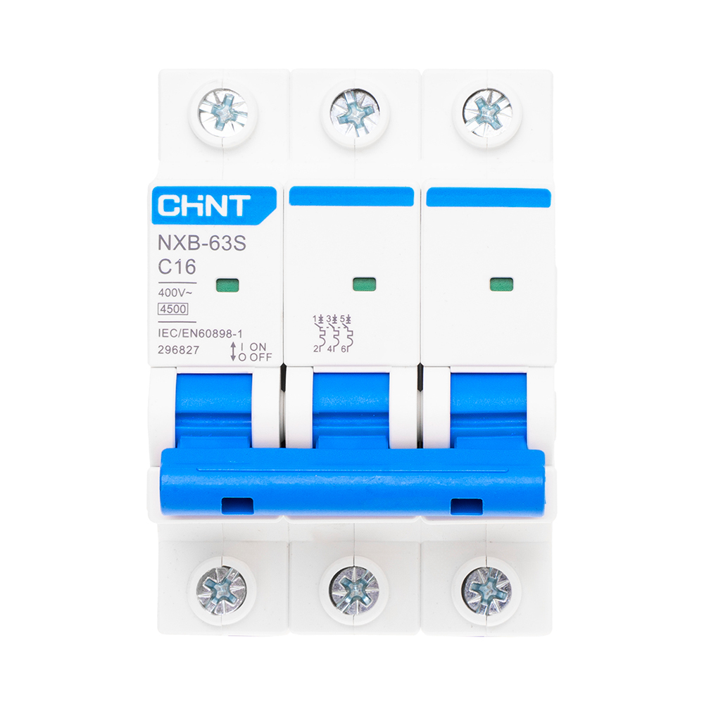���������� �������������� ����������� ��������� Chint NXB-63S 3P 16� ��� C 4,5 �� 400 � (296827 Chint)  