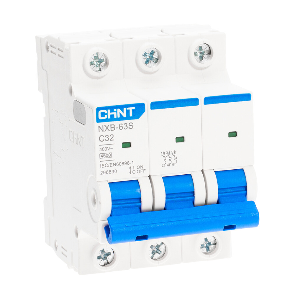 ���������� �������������� ����������� ��������� Chint NXB-63S 3P 32� ��� C 4,5 �� 400 � (296830 Chint)  