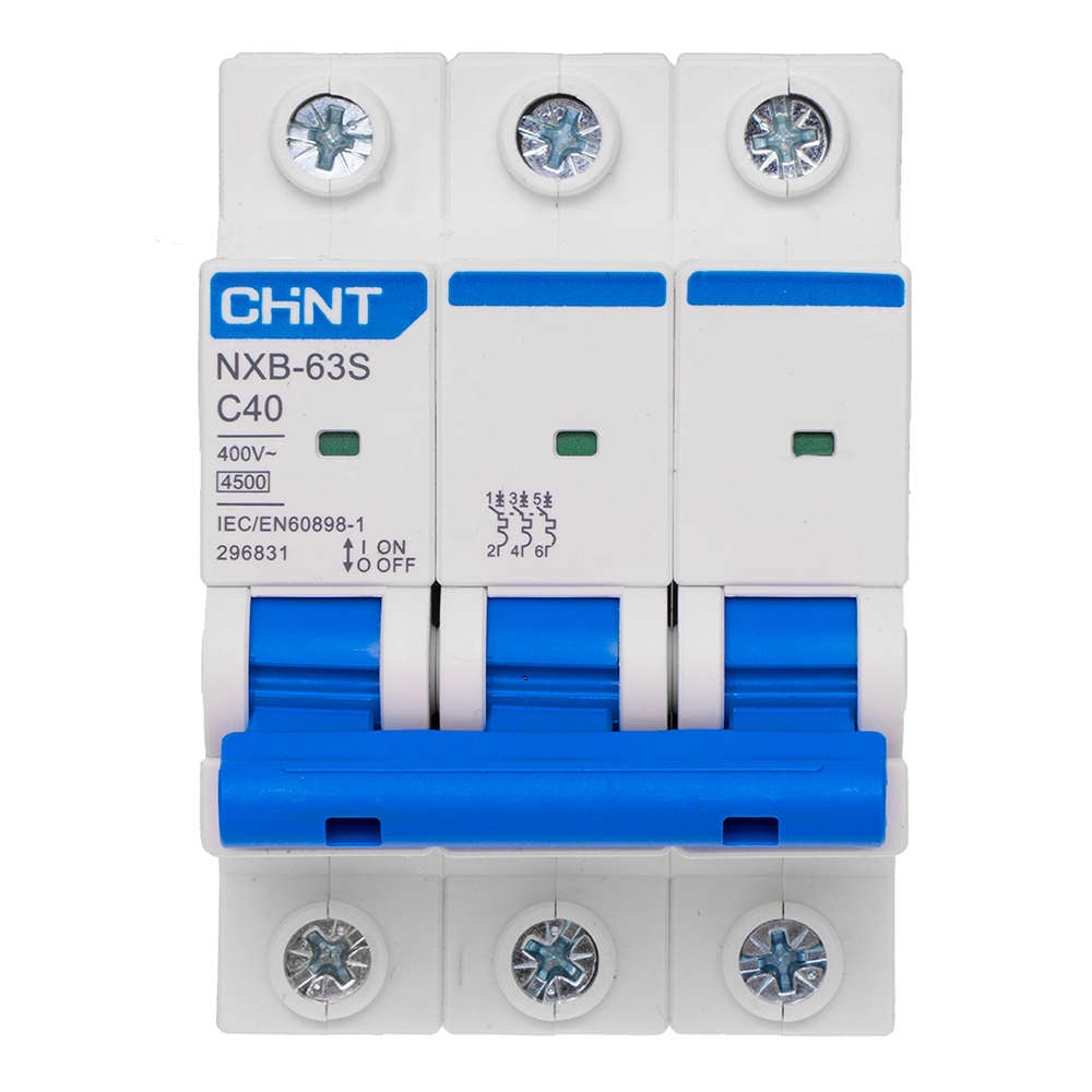 ���������� �������������� ����������� ��������� Chint NXB-63S 3P 40� ��� C 4,5 �� 400 � (296831 Chint)  