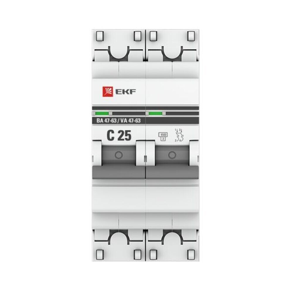 ���������� �������������� ����������� ��������� EKF PROxima �� 47-63N 2P 25� ��� C 4,5 �� 230 � (M634225C)  