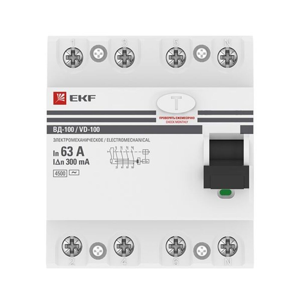 ���������� ��� EKF PROxima ��-100N 63� 4P ��� AC 300 �� 6 �� (E1046M63300)  