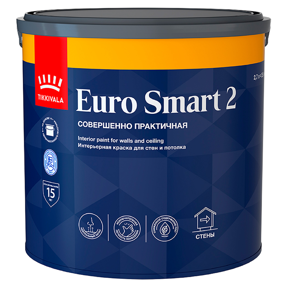 ���������� ������ ����������� Tikkurila/Tikkivala Euro Smart 2 ���� � ����� 2,7 �  