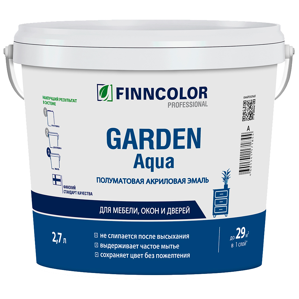 ���������� ����� ��� ���������� ����� ��������� Finncolor Garden Aqua ������ C ���������� ����������� 2,7 �  