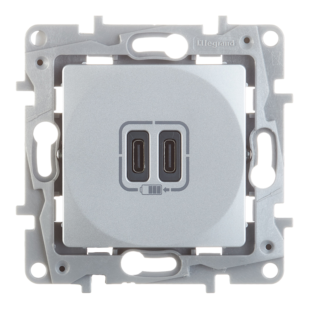 ���������� ������� USB Legrand Etika ������������ �������� 2�USB Type-C (672435)  