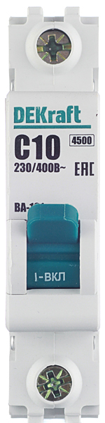 ���������� �������������� ����������� ��������� Dekraft BA-101 1P 10� ��� C 4,5 �� 230/400 � (11053DEK)  