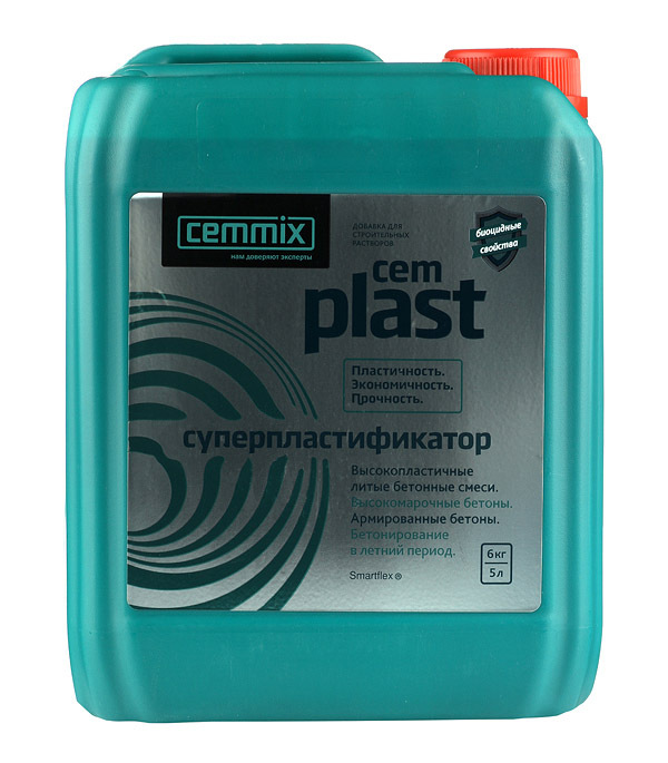 ���������� ������� ������������������ ��� ������� � ��������� Cemmix CemPlast 5 �  