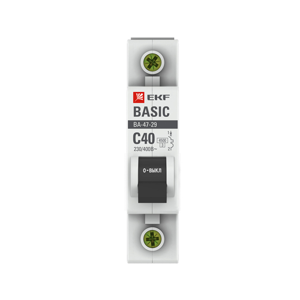���������� �������������� ����������� ��������� EKF Basic �� 47-29 1P 40� ��� C 4,5 �� 230 � (mcb4729-1-40C)  