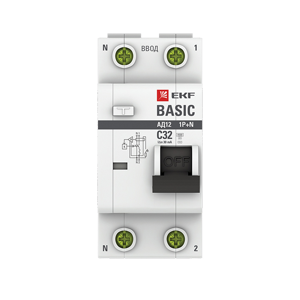 ���������� ������� ���������������� EKF Basic ��-12 32� 1P+N ��� AC 30 �� 4,5 �� (DA12-32-30-bas)  