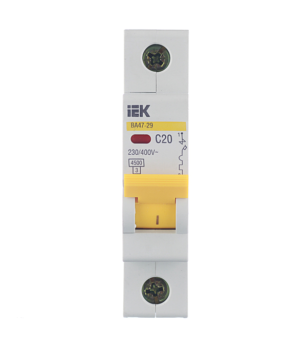 ���������� �������������� ����������� ��������� IEK Karat �� 47-29 1P 20� ��� C 4,5 �� 230/400 � (MVA20-1-020-C)  