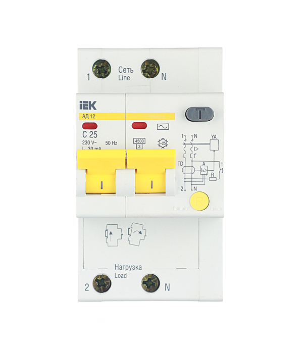 ���������� ������� ���������������� IEK Karat ��-12 25� 1P+N ��� AC 30 �� 4,5 �� (MAD10-2-025-C-030)  