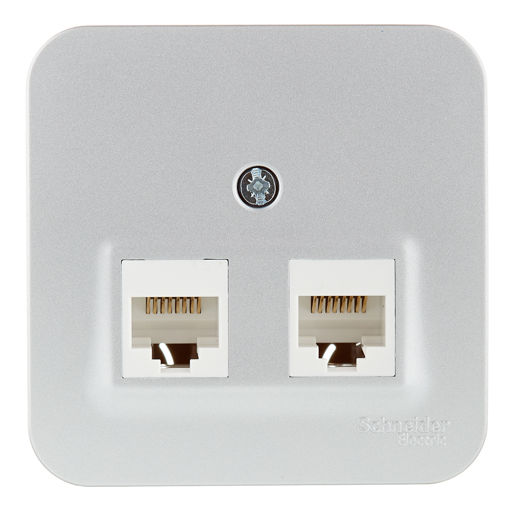 ���������� ������� ������������ Systeme Electric Blanca ��������� �������� 2�RJ45 (BLNIA045453)  