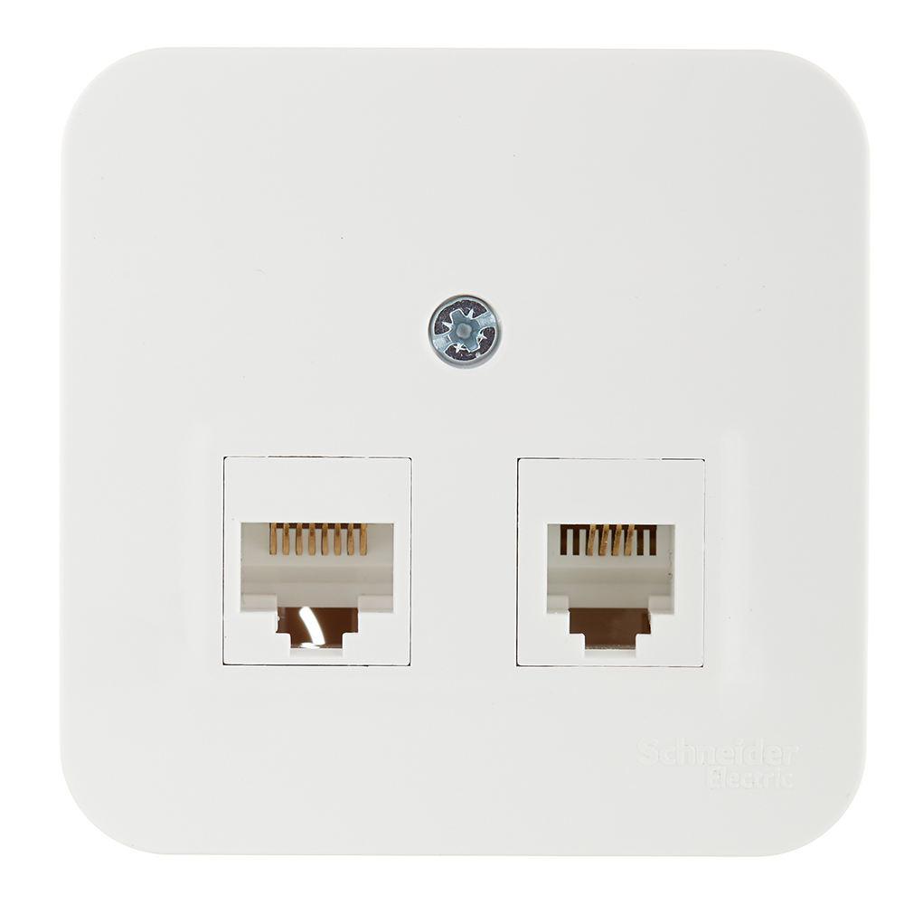 ���������� ������� ������������/ ���������� Systeme Electric Blanca ��������� ����� RJ11/ RJ45 (BLNIA045111)  
