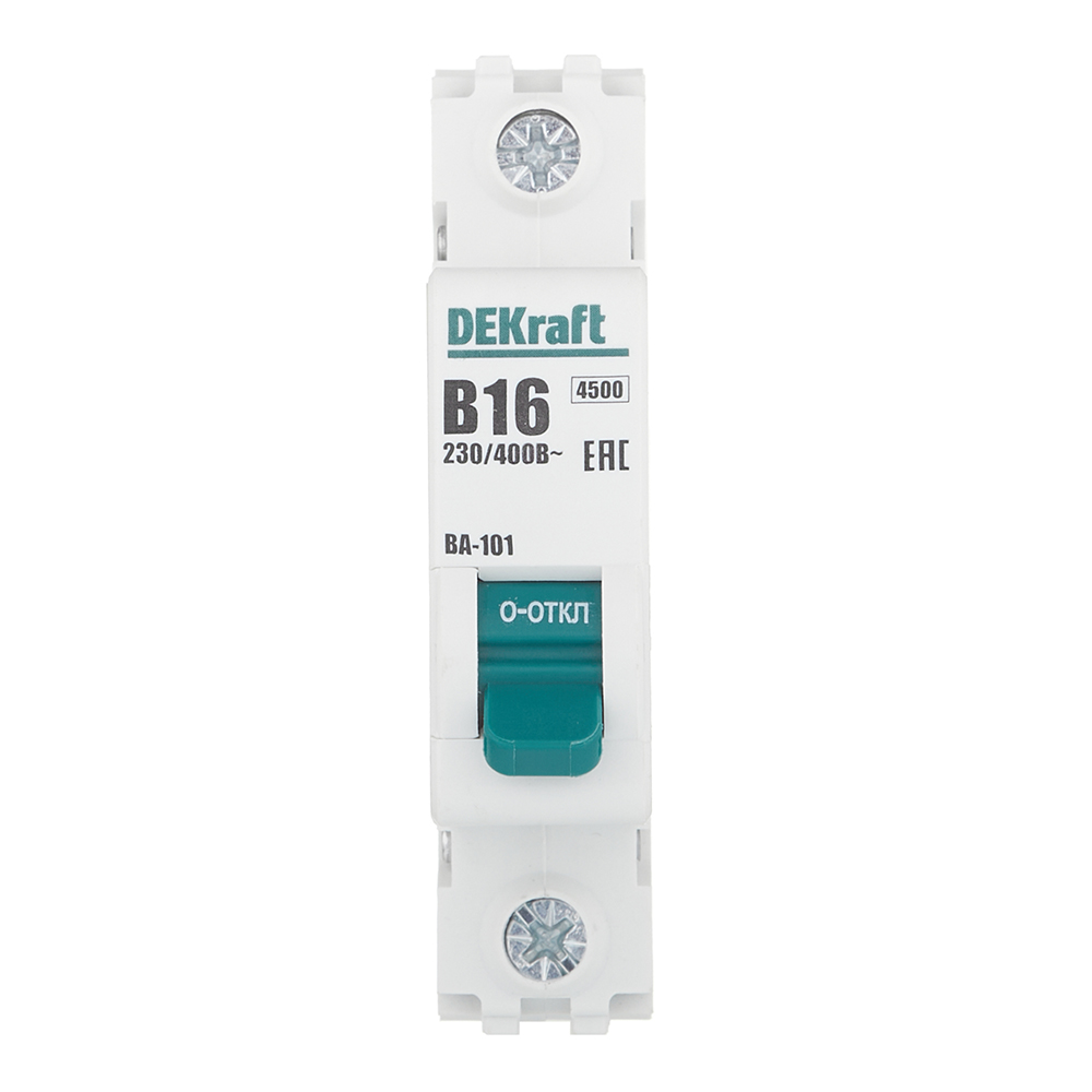 ���������� �������������� ����������� ��������� Dekraft BA-101 1P 16� ��� B 4,5 �� 230/400 � (11006DEK)  