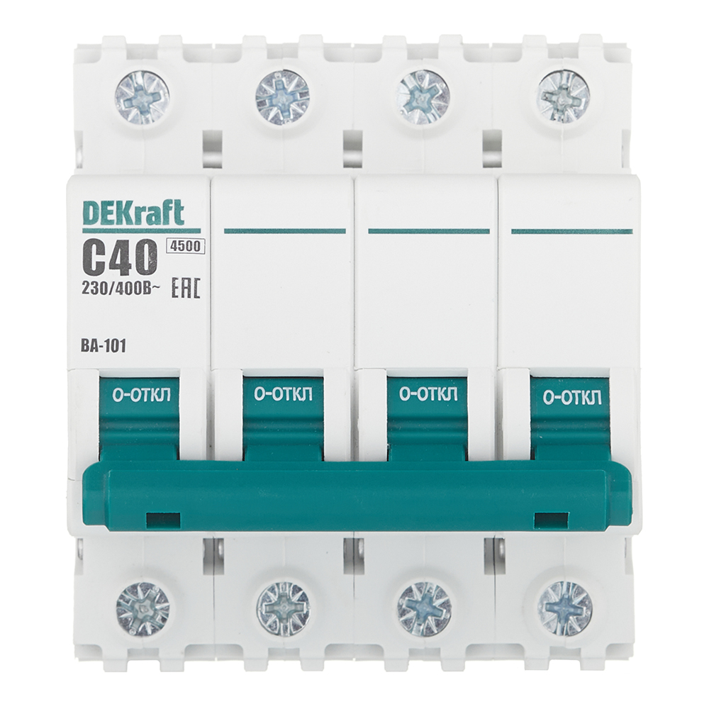 ���������� �������������� ����������� ��������� Dekraft BA-101 4� 40� ��� C 4,5 �� 230/400 � (11094DEK)  