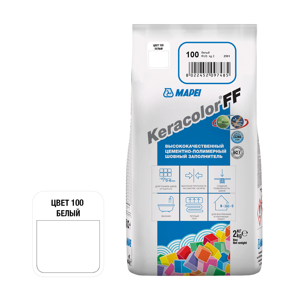 ���������� ������� ��������� Mapei Keracolor FF 100 ����� 2 ��  