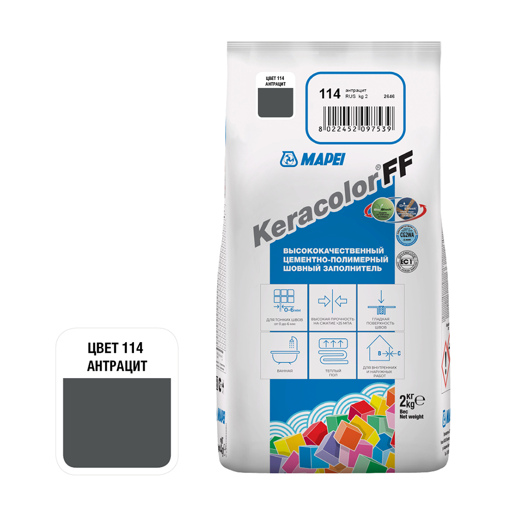 ���������� ������� ��������� Mapei Keracolor FF 114 �������� 2 ��  