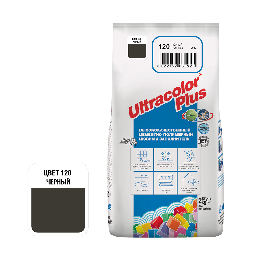 ���������� ������� ��������� Mapei Ultracolor Plus 120 ������ 2 ��  