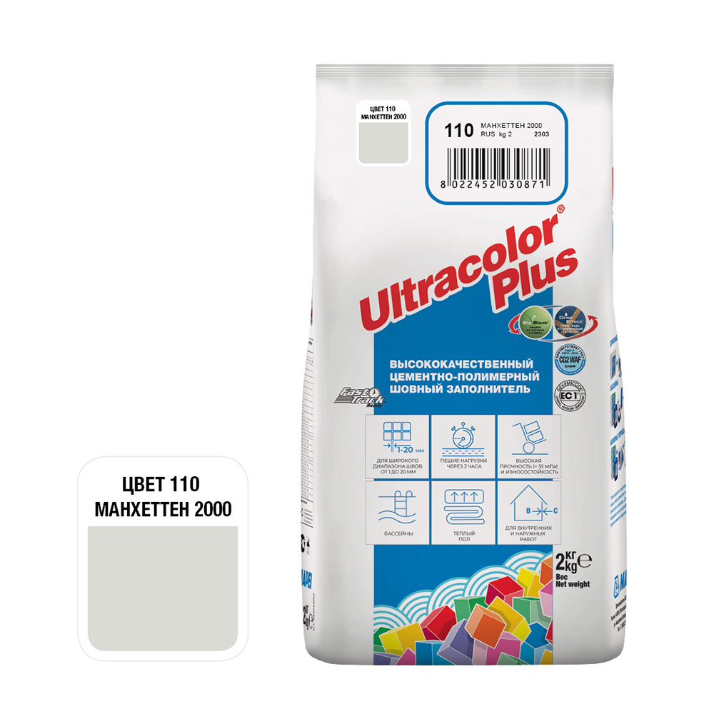 ���������� ������� ��������� Mapei Ultracolor Plus 110 ��������� 2 ��  