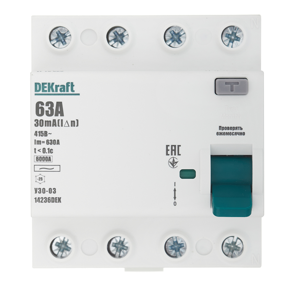 ���������� ��� Dekraft ���-03 63� 3P+N ��� AC 30 �� 6 �� ���������� (14236DEK)  
