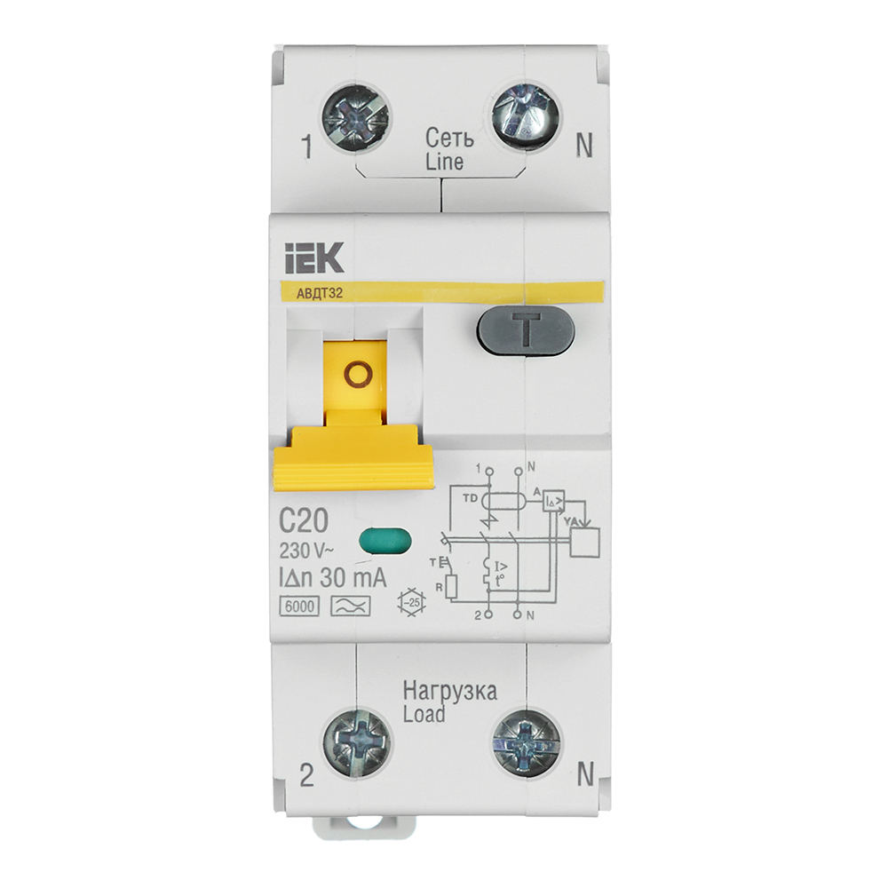 ���������� ������� ���������������� IEK Karat ����-32 20� 1P+N ��� A 30 �� 6 �� (MAD22-5-020-C-30)  