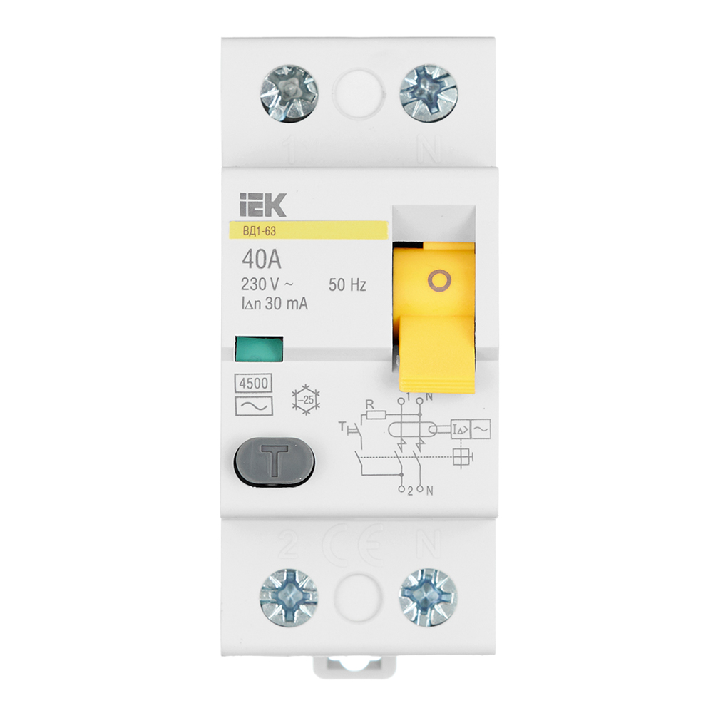 ���������� ��� IEK Karat ��1-63 40� 1P+N ��� AC 30 �� 4,5 �� (MDV10-2-040-030)  