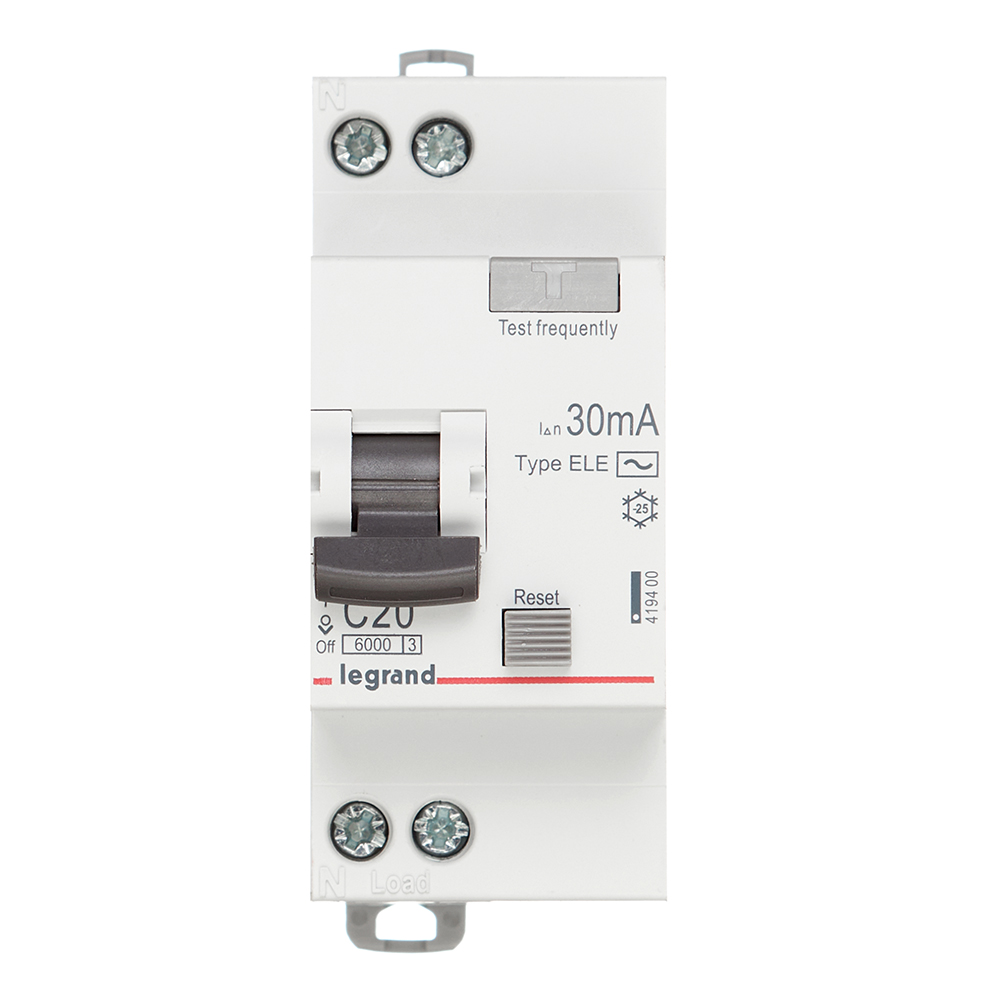 ���������� ������� ���������������� Legrand RX3 20� 1P+N ��� AC 30 �� 6 �� (419400)  
