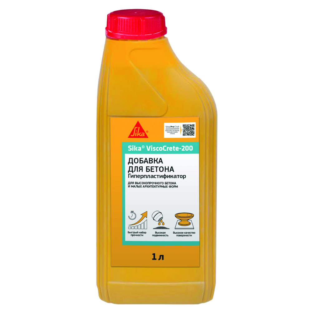 ���������� ������� ������������������ ��� ������ � ����� ������������� ���� Sika ViscoCrete-200 1 �  