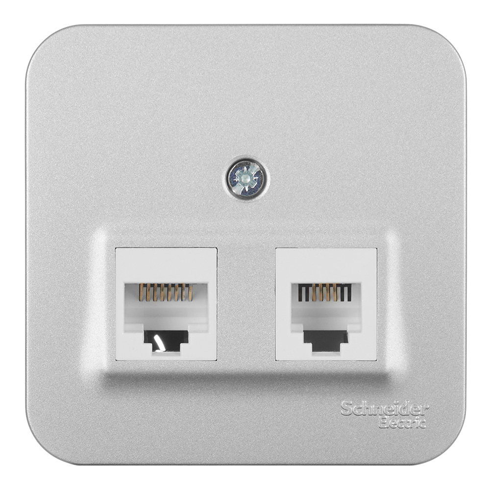 ���������� ������� ������������/ ���������� Systeme Electric Blanca ��������� �������� RJ11/ RJ45 (BLNIA045113)  