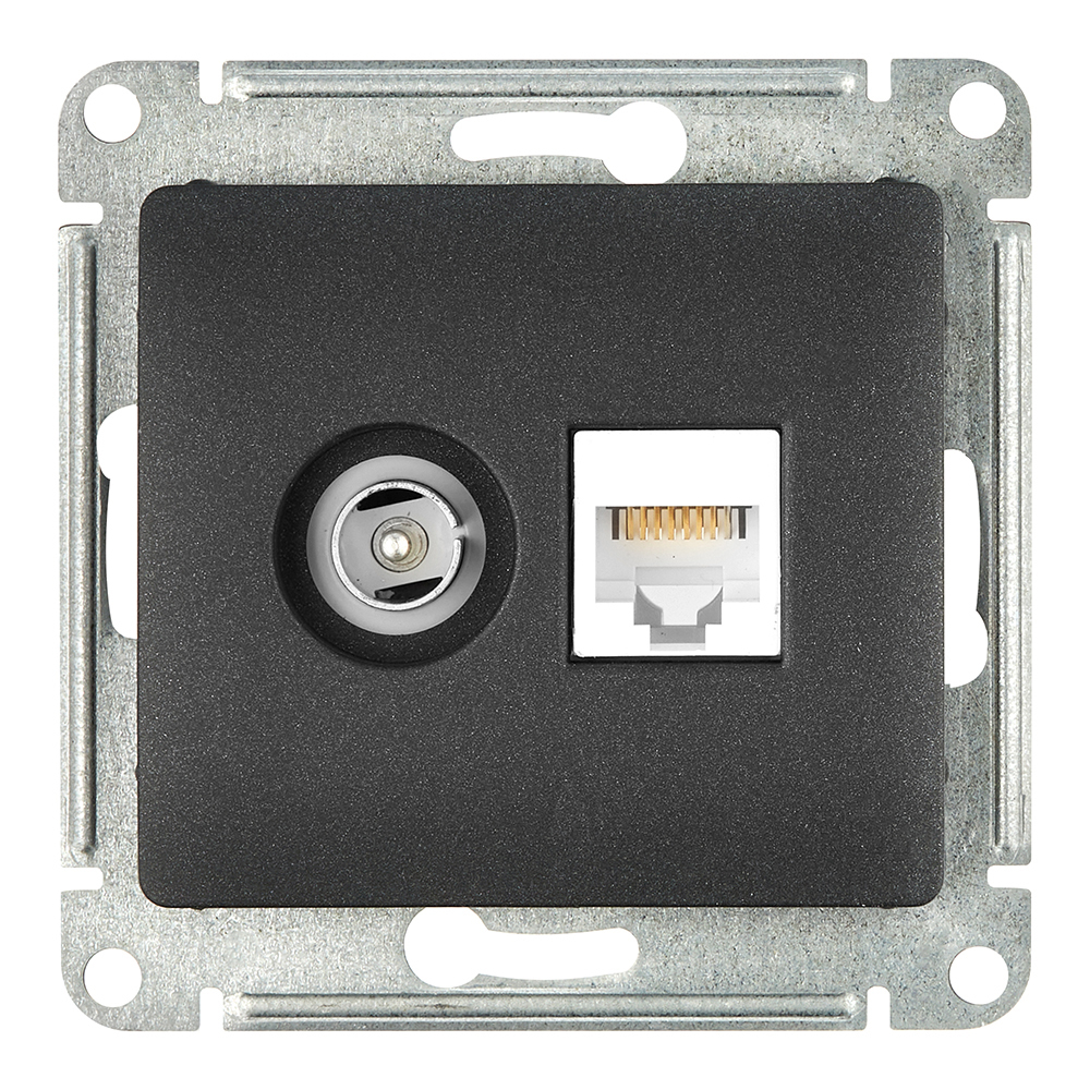 ���������� ������� �������������/ ������������ Systeme Electric Glossa ������������ �������� TV/ RJ45 (GSL000789)  