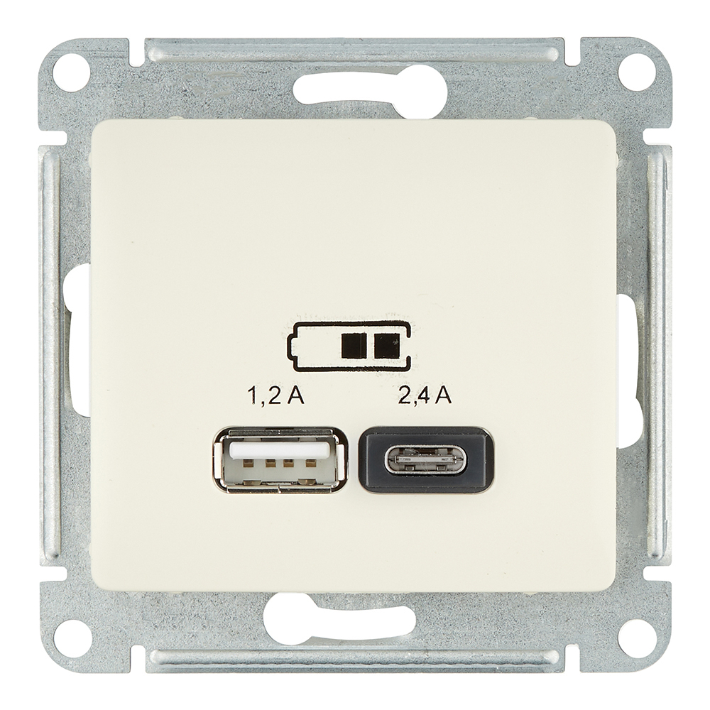 ���������� ������� USB Systeme Electric Glossa ������������ ������� USB-A/ Type-C (GSL000239)  
