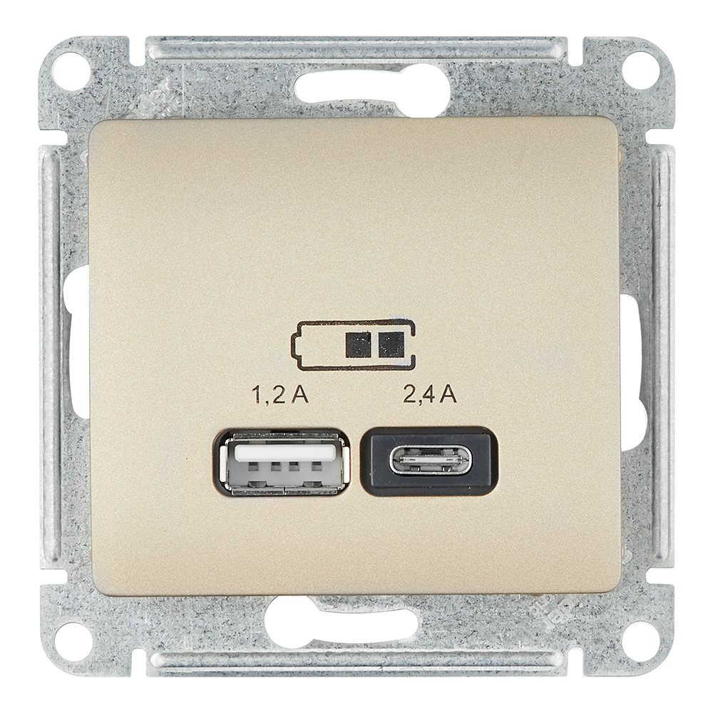 ���������� ������� USB Systeme Electric Glossa ������������ ����� USB-A/ Type-C (GSL000439)  
