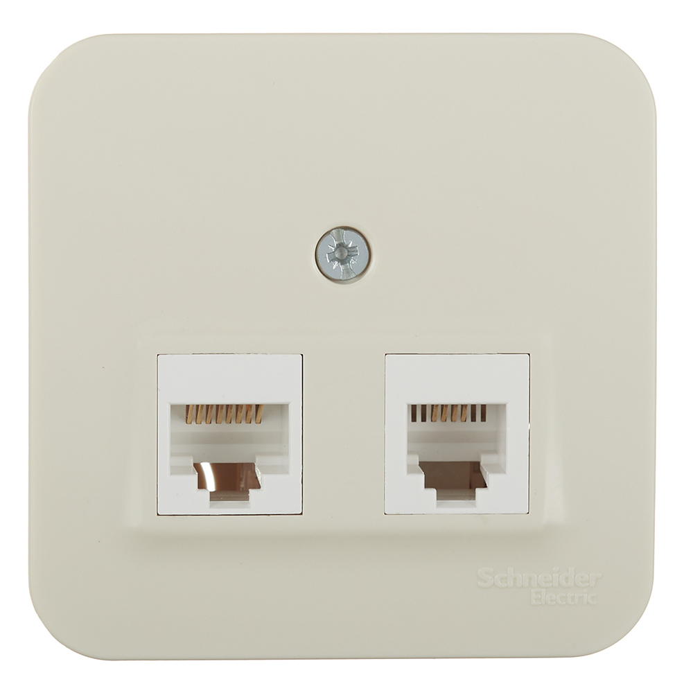 ���������� ������� ������������/ ���������� Systeme Electric Blanca ��������� ������� RJ11/ RJ45 (BLNIA045117)  