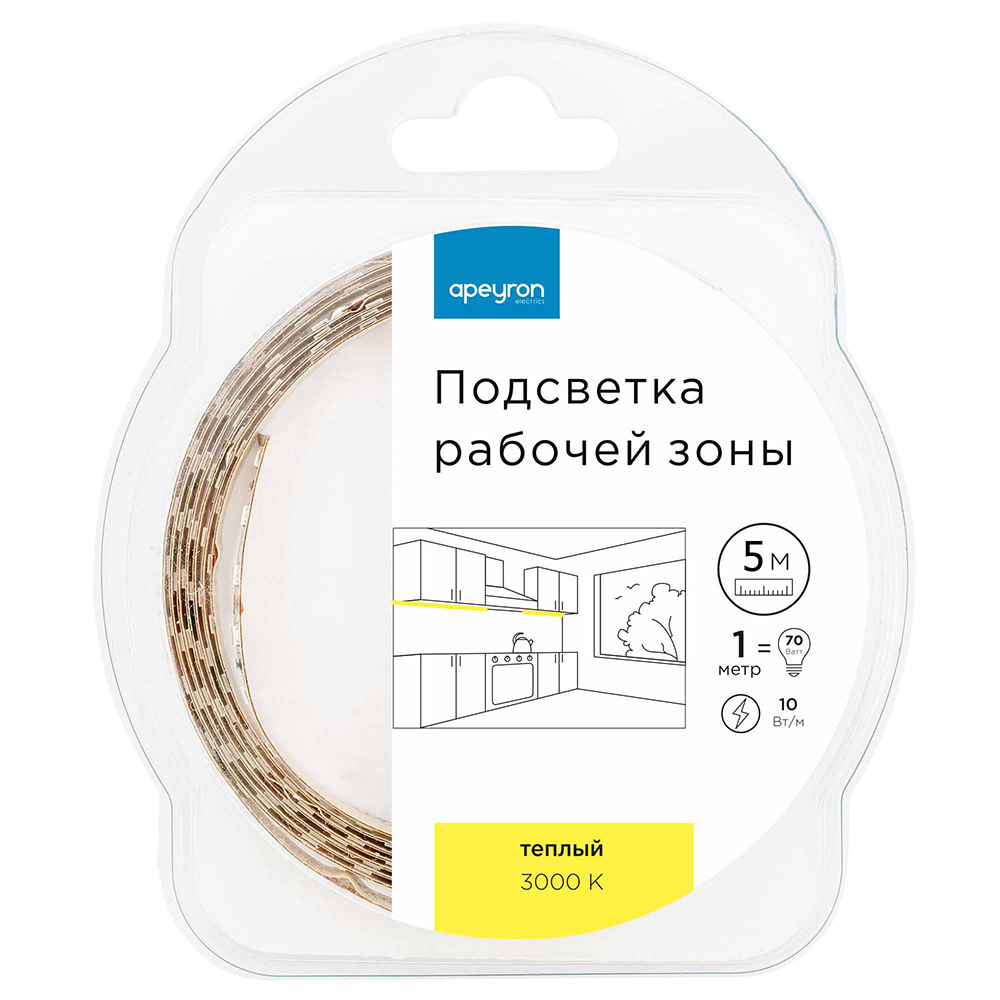 ���������� ����� ������������ SMD 5050 3000� 12 � 14,4 ��/� 5 � IP20 Apeyron (226���)  