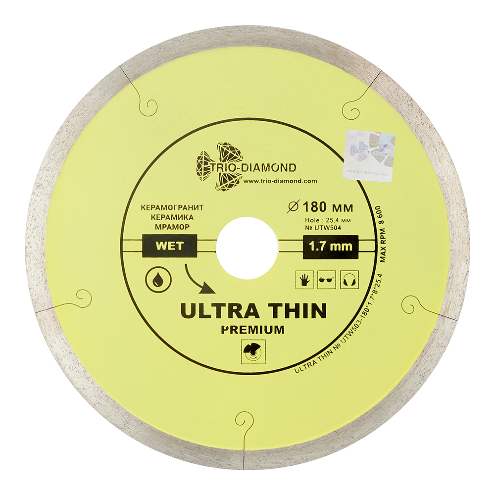 ���������� ���� �������� �� ������������� Trio-Diamond Hot Pres 180x25,4x1,7 �� �������� ������ ��� (UTW504)  