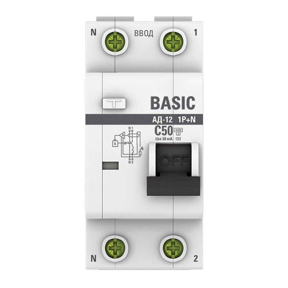 ���������� ������� ���������������� EKF Basic ��-12 50� 1P+N ��� AC 30 �� 4,5 �� (DA12-50-30-bas)  