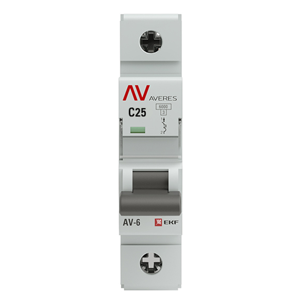 ���������� �������������� ����������� ��������� EKF Averes AV-6 1� 25� ��� C 6 �� 230 � (mcb6-1-25C-av)  