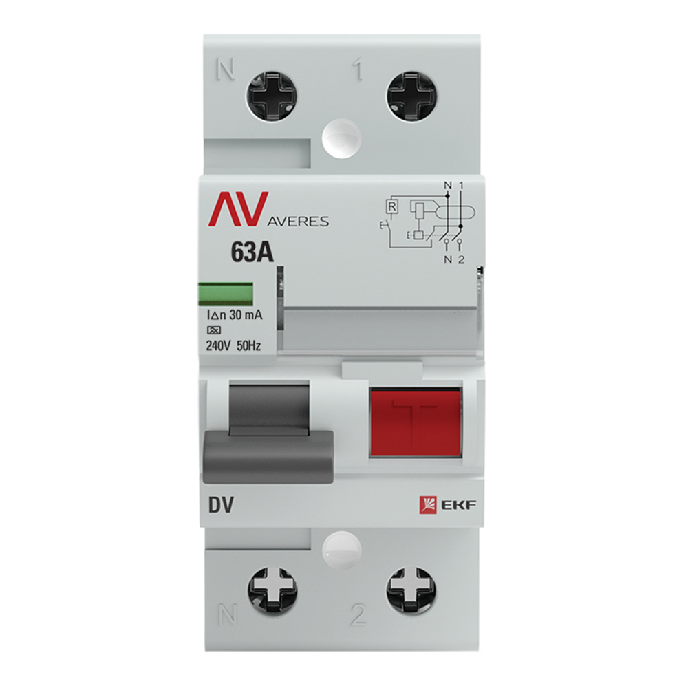 ���������� ��� EKF Averes DV 63� 1P+N ��� A 30 �� 10 �� (rccb-2-63-30-a-av)  