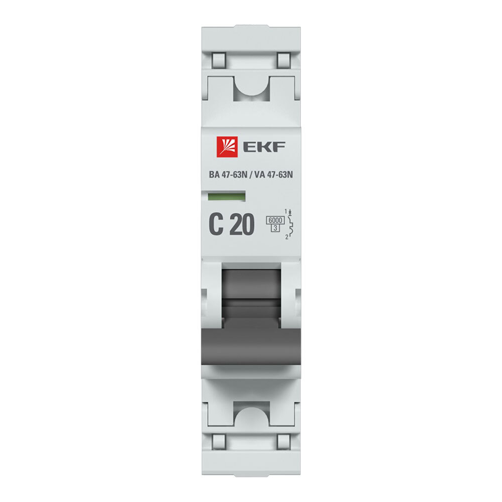 ���������� �������������� ����������� ��������� EKF PROxima �� 47-63N 1P 20� ��� C 6 �� 230 � (M636120C)  