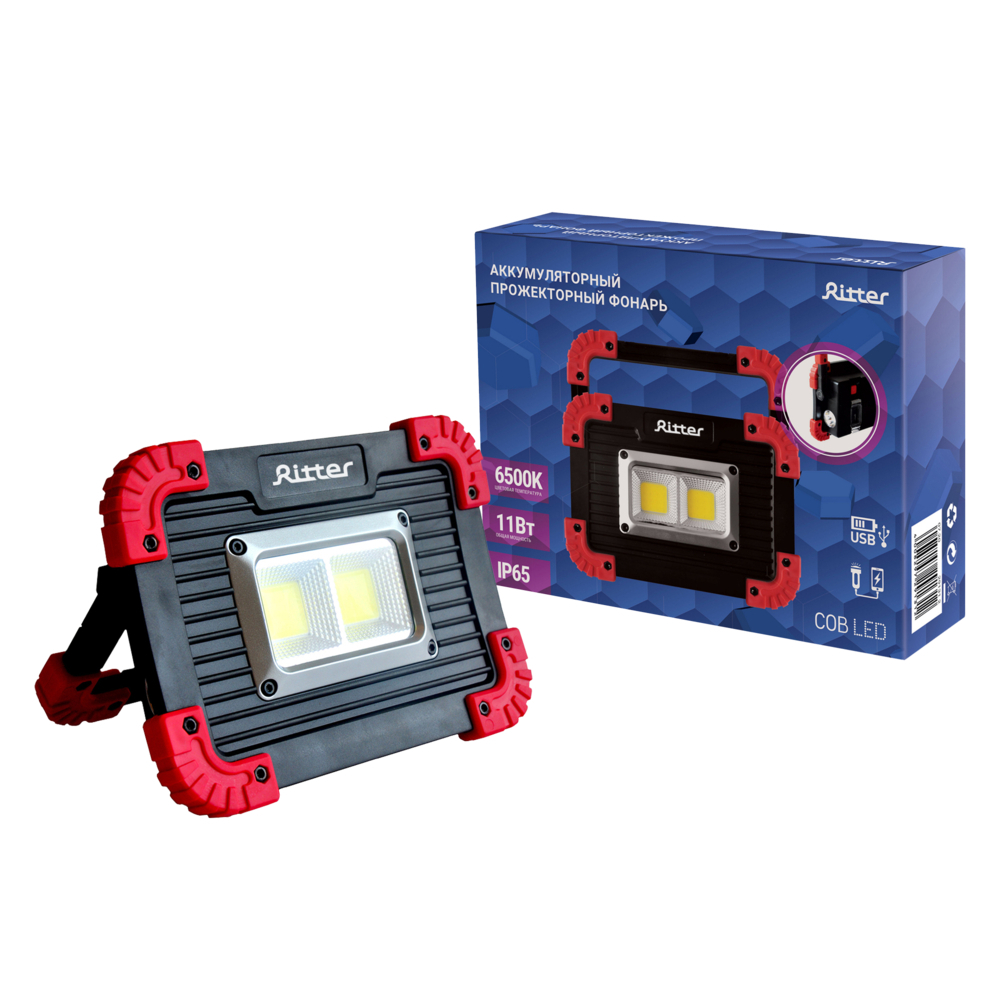 ���������� ������ ��������� Ritter ������������ 2 LED 11 �� �������������� Li-Ion 2�1500 ��� ������� 3 ������ (29131 2)  