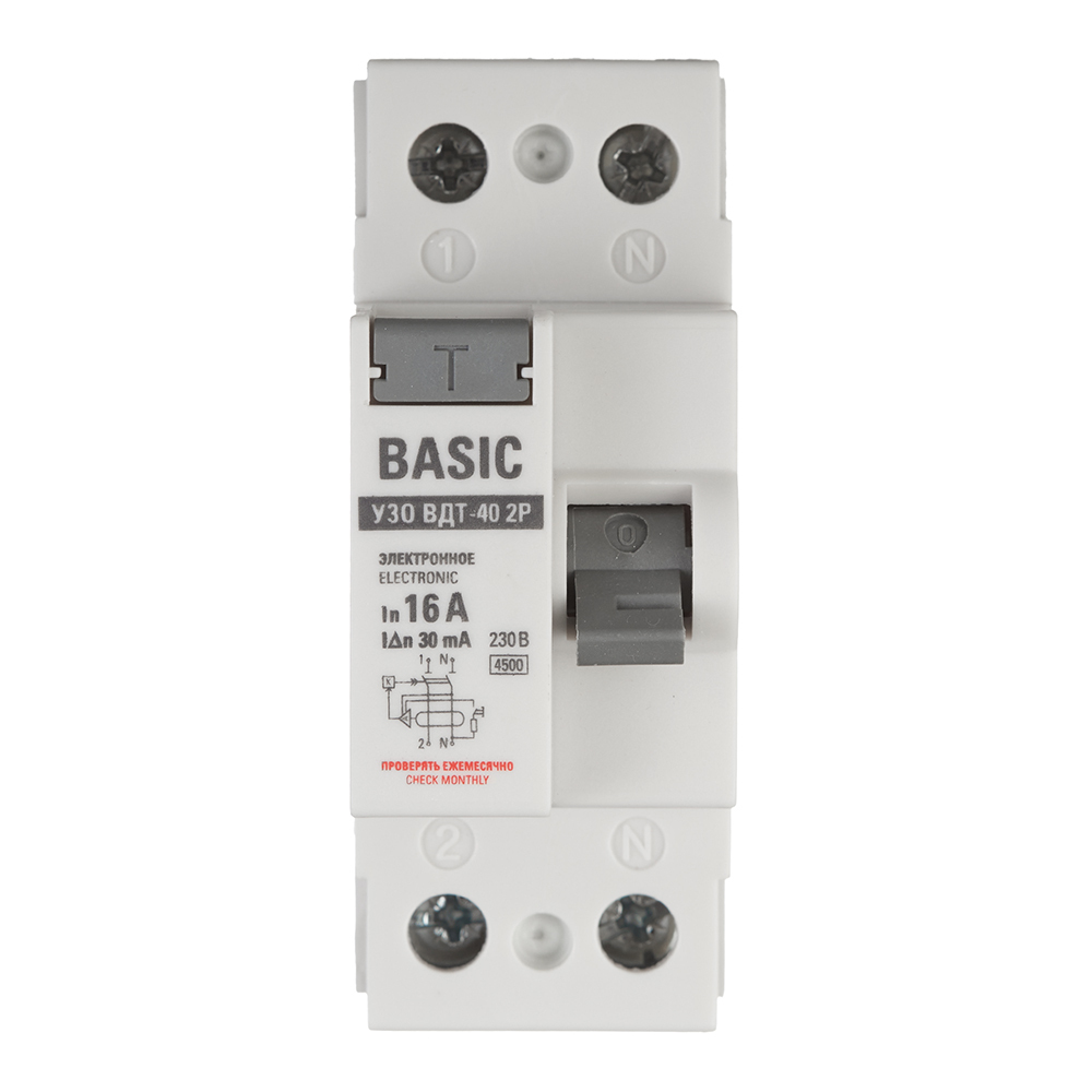 ���������� ��� EKF Basic ���-40 16� 1P+N ��� AC 30 �� 4,5 �� (elcb-2-16-30e-sim)  