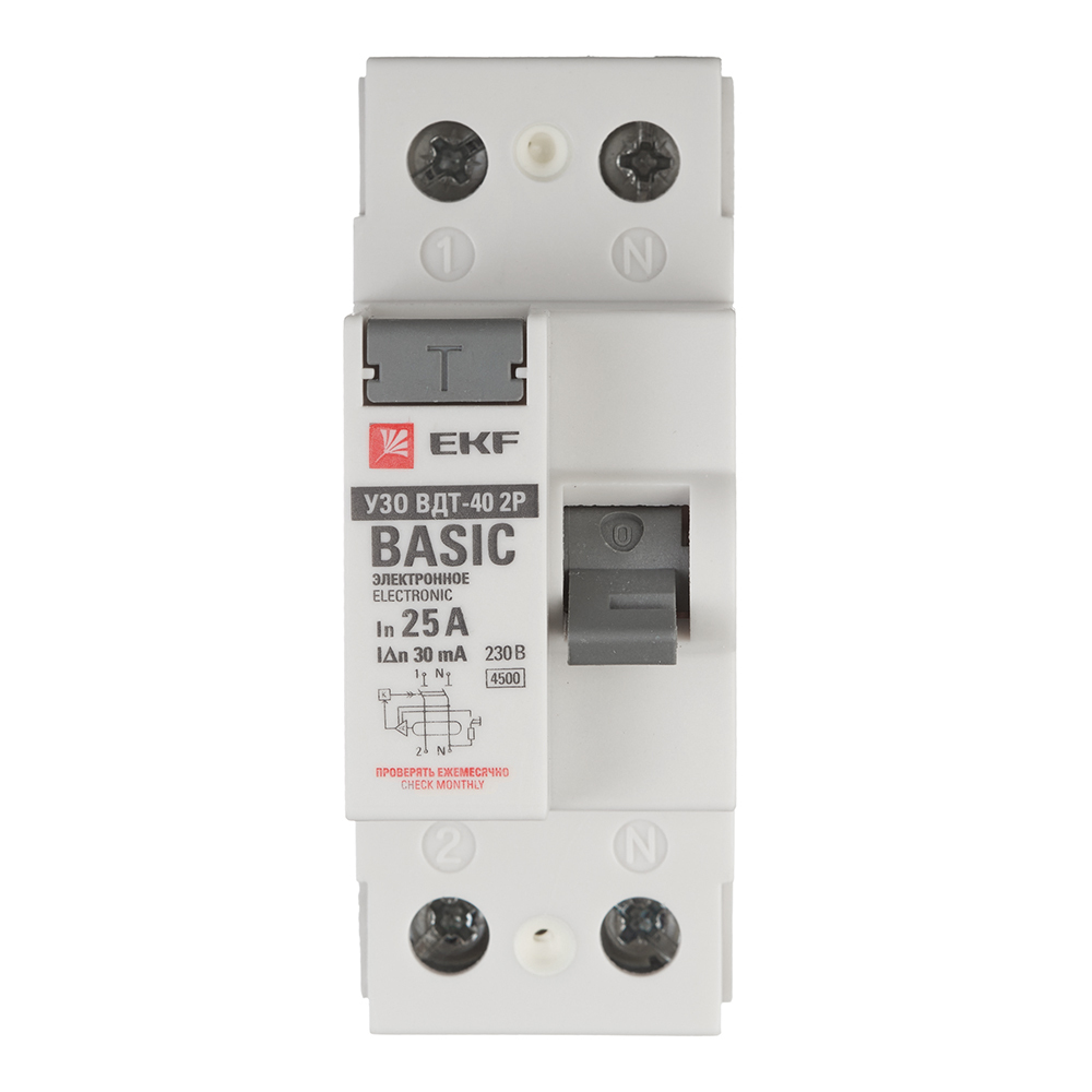 ���������� ��� EKF Basic ���-40 25� 1P+N ��� AC 30 �� 4,5 �� (elcb-2-25-30e-sim)  