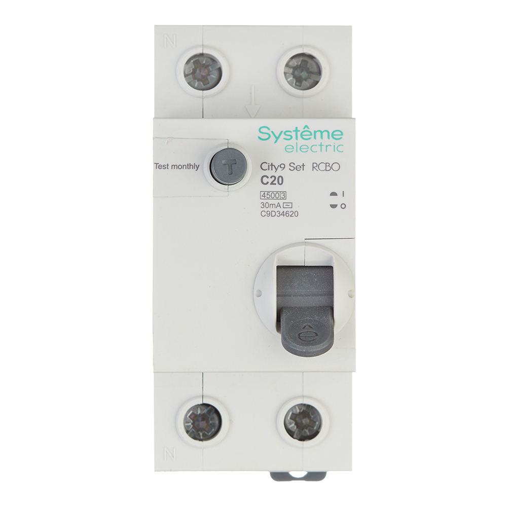 ���������� ������� ���������������� Systeme Electric City9 Set ���� 20� 1P+N ��� AC 30 �� 4,5 �� (C9D34620)  