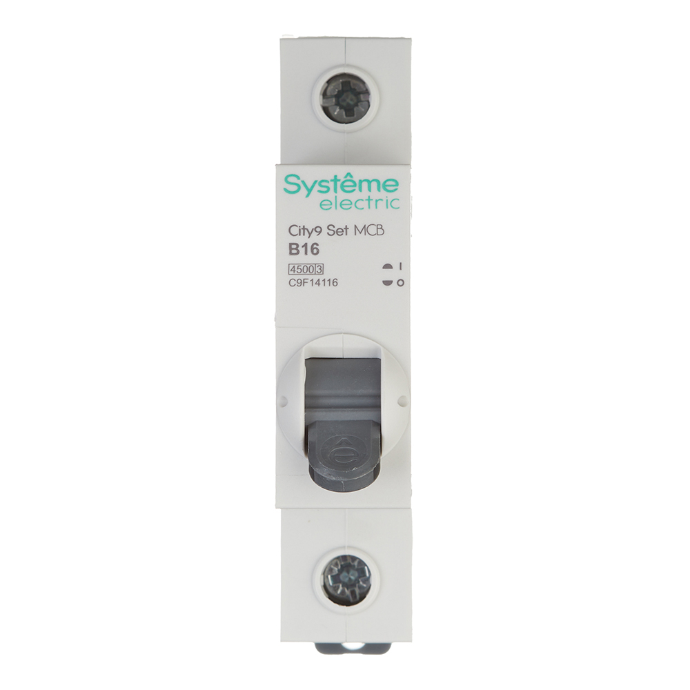 ���������� �������������� ����������� ��������� Systeme Electric City9 Set 1P 16� ��� B 4,5 �� 230 � (C9F14116)  