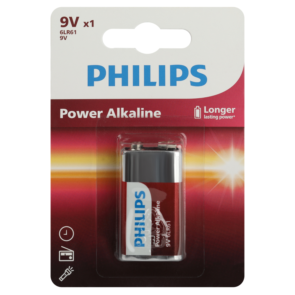 ���������� ��������� Philips Power (�0062717) ����� 6LR61 9 � (1 ��.)  