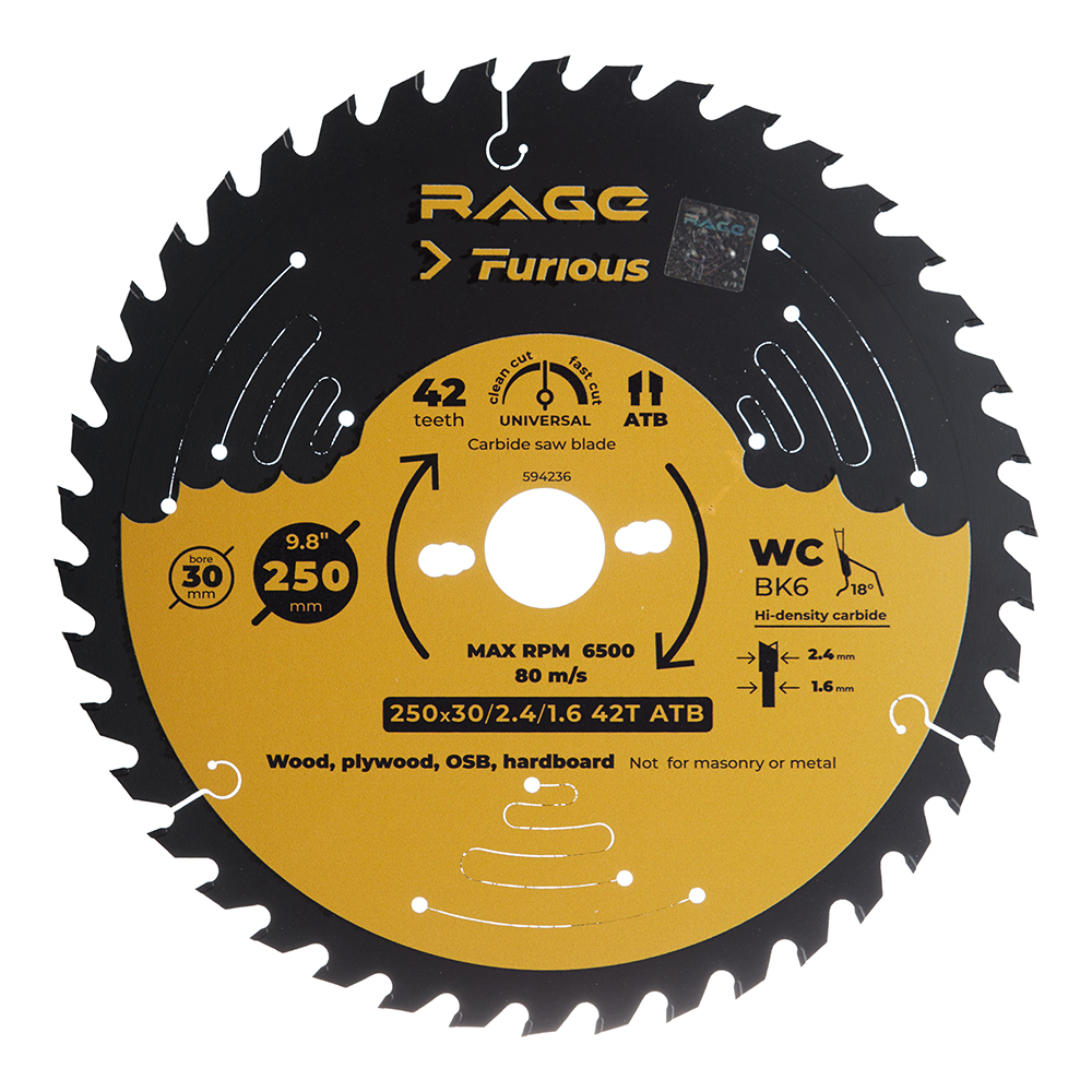 ���������� ���� ������� �� ������ Rage Furious Universal 250�30 �� 42 ���� (594236)  