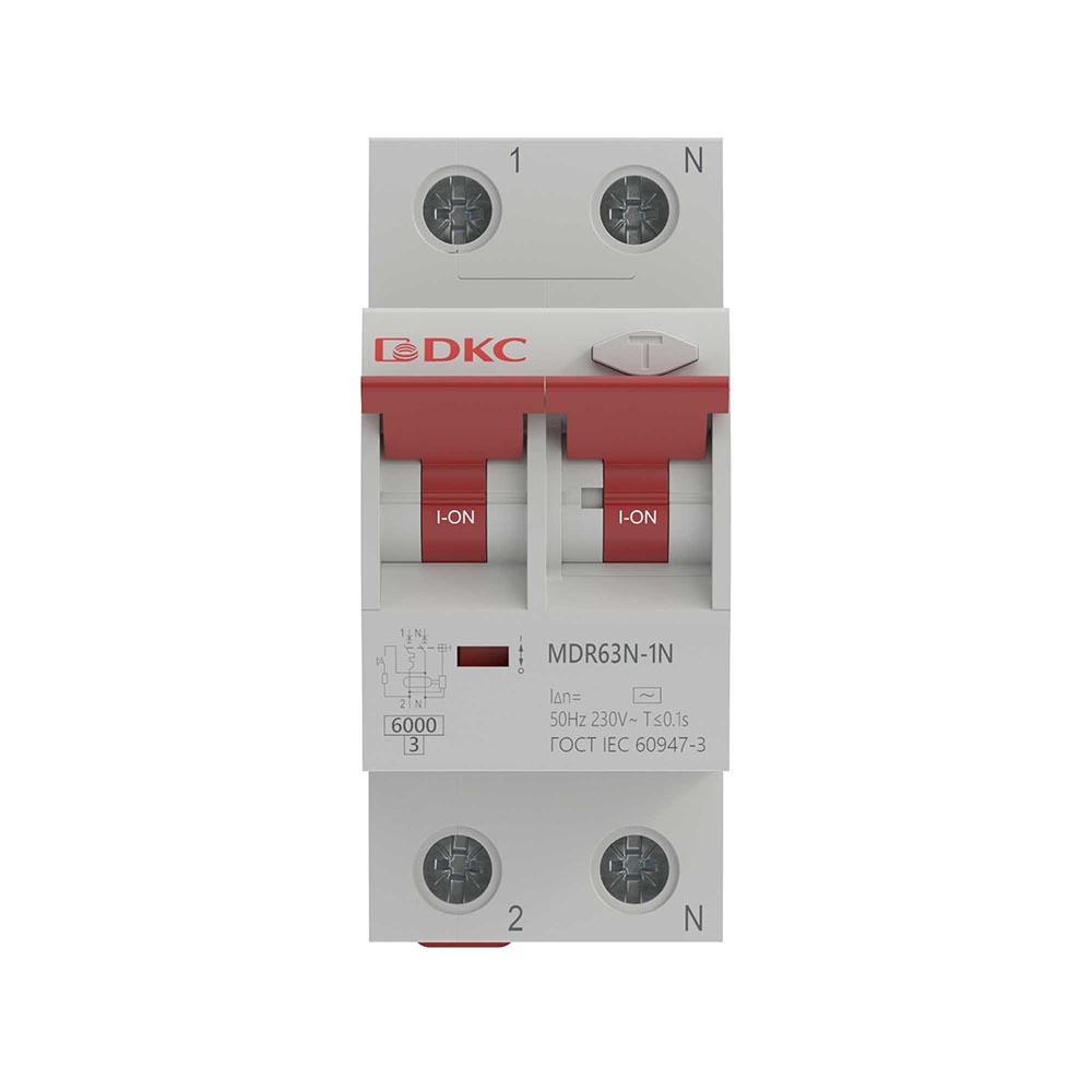 ���������� ������� ���������������� DKC Yon Max MDR63N 63� 1P+N ��� A 100 �� 6 �� (MDR63N-1N3C63-A)  